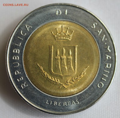 С 1 руб.БМ САН МАРИНО 500 лир 1983г.ЯДЕРНАЯ УГРОЗА  до 6.08 - IMG_6480.JPG
