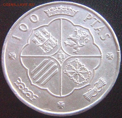 Испания_100 песет 1966. Серебро; до 01.08_22.08мск - 10202