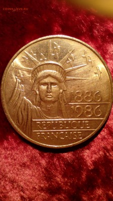 ФРАНЦИЯ.100 Франков 1986 Статуя свободы до 05.08.15 в 22:30 - IMG_20150731_174009