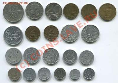 Обмен монет Польши 22 шт. на Юбилейные десятки РФ - 1