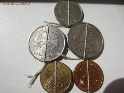 1р 97 ММД, 5р 98, 97 СПМД, 50к 2014 М (2шт) повороты. - 5 монет.JPG