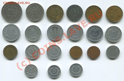 Обмен монет Германии 21 шт. на Юбилейные десятки РФ - 2