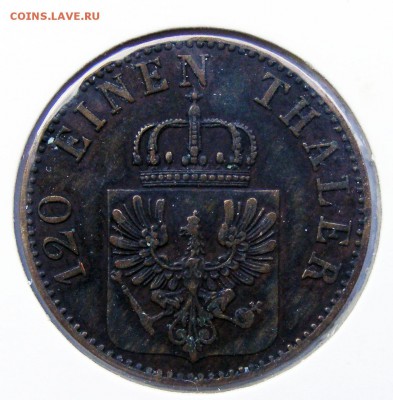 Пруссия 3 пфенинга 1864 до 6.08 в 22.10 по МСК - 3 пфеннига - ПРУССИЯ 1864 (2).JPG