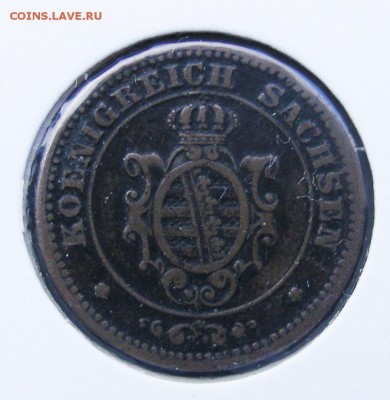Саксония 2 пфеннинга 1864 до 6.08 в 22.10 по МСК - Саксония 2 пфеннинга 1864 (2).JPG