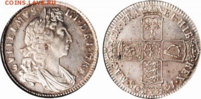 пол кроны 1698 Decimo Британия - !000монетка 000.1 ааа. 0 м1ай