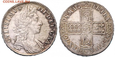пол кроны 1698 Decimo Британия - !000монетка 000.1 ааа. 0 м1ац