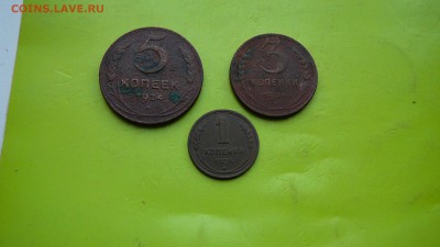 5 копеек,3 копейки,1 копейка 1924 г.до 6.08.15 г. 21:30 - P1170372.JPG