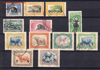 Колонии Либерия Фауна 12м 1906-23г - 35