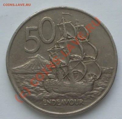 Новая Зеландия 50 центов Эндевор (окон. 7.08.10 в 22-00 МСК) - Новая Зеландия 50 центов Эндевор