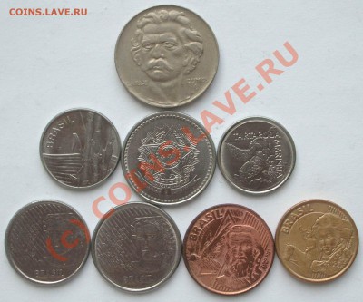 Бразилия - 8 монет 1938-1998 (окон. 7.08.10 в 22-00 МСК) - Бразилия - 8 монет+