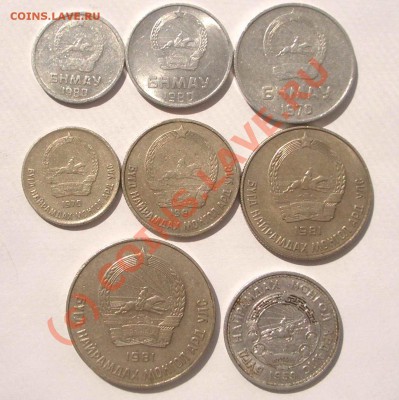 Монголия - 8 монет (окон. 7.08.10 в 22-00 МСК) - Монголия - 8 монет+