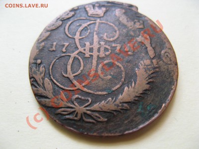 2 копейки 1774 г. ЕМ из пятака Кати-2 - 2