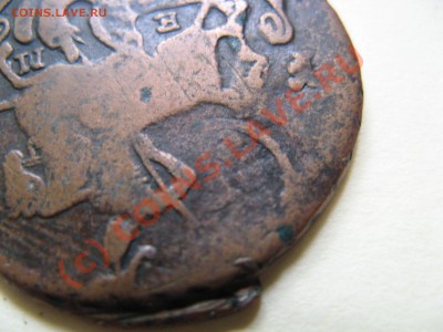 2 копейки 1774 г. ЕМ из пятака Кати-2 - 4