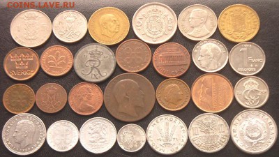 53 разные зарубежные монеты (см. описание); до 05.08_22.04мс - 10143