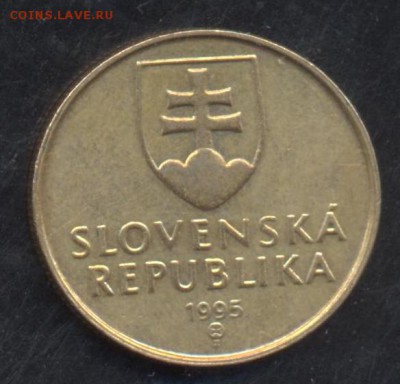(3) Словакия 1 крона 1995 г.  6.08.15 г. 22 -00 МСК. - Словакия1
