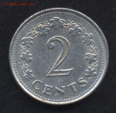 (3) Мальта 2 цента 1977 г. 6.08.15 г. 22 -00 МСК. - Мальта1