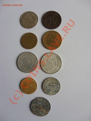 Монеты Германии 1906-1943 (9 шт) до 06.08.2010 23:59 по МСК - Лот Германии - 1.JPG