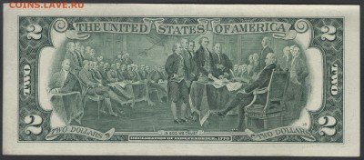 США 2 доллара 2009 L до 08.08.2015 21.00 мск - $2 US L12 09 rev