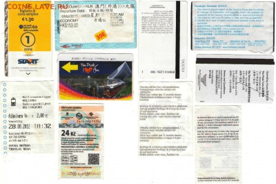 Иностранные карты метро + разнообразные проездные билеты - Билеты