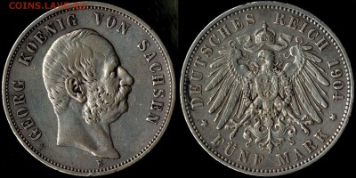 5 марок Саксония 1904 с 2000!!! до 12.08.15 22:00 мск - Панорама12