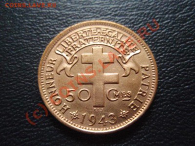 Мадагаскар 50 сантимов 1943 с петухом до 05.08 в 21.00 М - P8013965.JPG