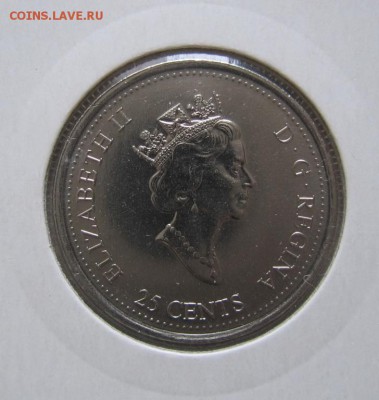 Канада. 25 центов 1999 Каноэ UNC. До 09 августа 21-00МСК - 5514417536_1