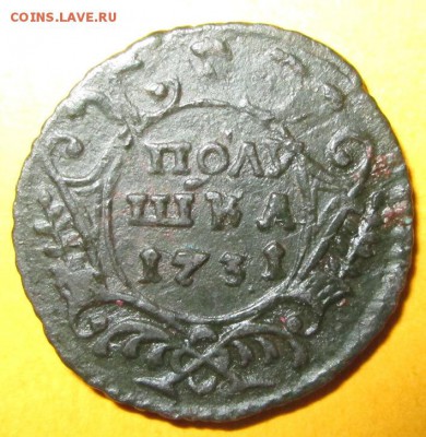 Полушка 1731 года - Полушка 1731года реверс