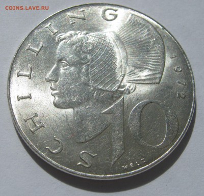 АВСТРИЯ 10 шилингов 1972. Серебро. ШТЕМПЕЛЬНАЯ. - 039.JPG