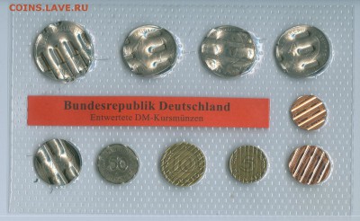 Наборы погашеных монет ФРГ, от 1 пфеннига до 5 марок - Гашенка.JPG
