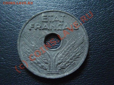 Франция 20 сантимов 1942 цинк  до 05.08 в 21.00 М - P8014041.JPG