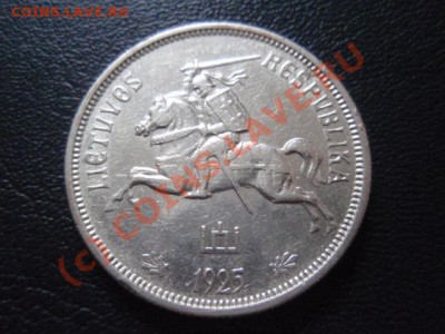 Литва 5 лит 1925 серебро  до 05.08 в 21.00 М - P8014053.JPG