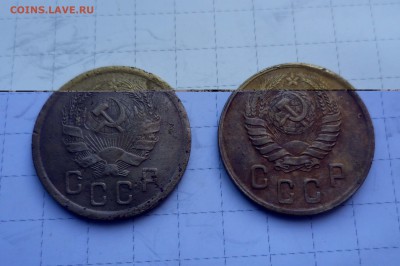 2 коп 1935г. Н.Г. с узлами+2коп1945г с 200руб до 10авг 22-00 - 2-35н-45-2