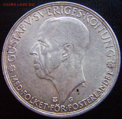 Швеция_памятные 5 крон 1935. Крупное серебро; до 08.08_22.50 - 10274