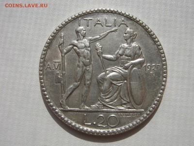 Италия 20 лир 1927 на определение подлинности - IMG_5760
