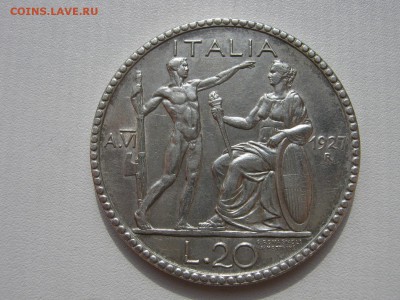 Италия 20 лир 1927 на определение подлинности - IMG_5757