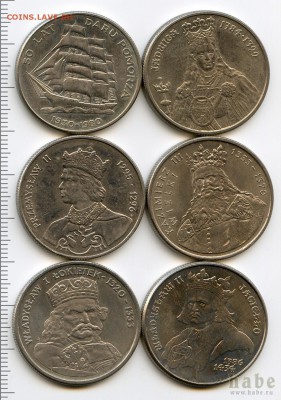 польша 20,50,100,500 злотых79-83,80-89г. - 230920