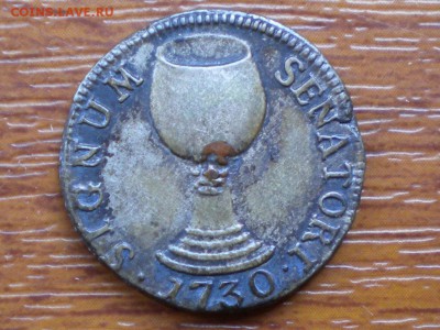 Германия 1730 г. Одна из первых биметаллич. монет или жетон. - RSCN3292.JPG
