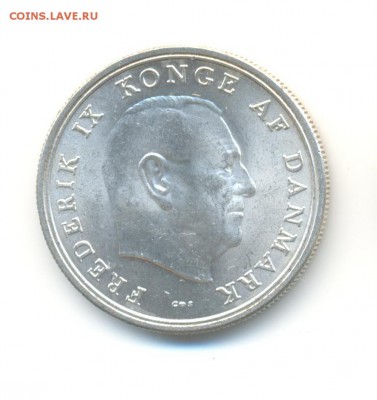 Ag. Дания 5 крон 1964. свадьба. AU. до 12.08 22:00 - 5