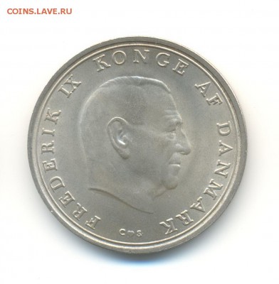 Ag. Дания 10 крон 1968. свадьба Бенедикты. UNC. до 12.08 22: - 6