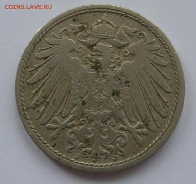 Германия, иностранщина (наборы, на вес, евро), царизм, СССР. - 10 пф 1911 J - 2.JPG