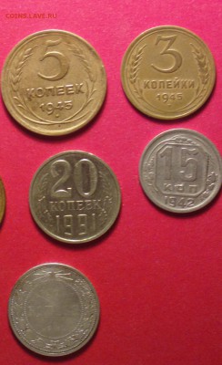 5 копеек 1945 года 2шт. оценка - 10к_cс