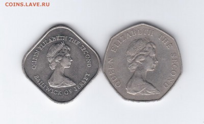 1 фунт 1981, 50 пенсов 1969 Джерси до 15.08.2015 22:00 мск - 991