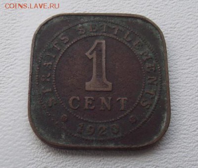 С РУБЛЯ Стрейтс-Сетлментс 1 цент 1920 До 15.08.15 в 22:00 МС - DSCF8338