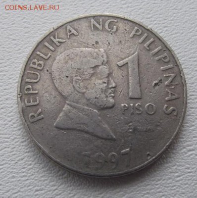 С РУБЛЯ Филиппины 1 песо 1997 До 15.08.15 в 22:00 МСК - DSCF8362