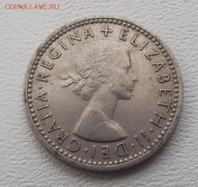 С РУБЛЯ Британия 6 пенсов 1959 До 15.08.15 в 22:00 МСК - DSCF8345
