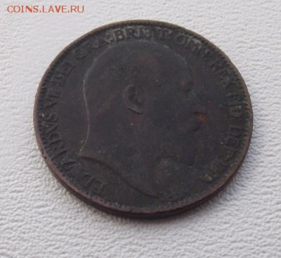С РУБЛЯ Британия фартинг 1910 До 15.08.15 в 22:00 МСК - DSCF8330