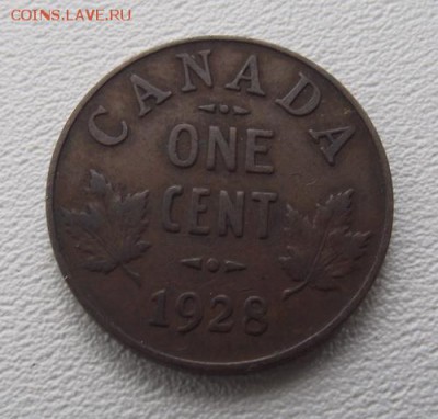 С РУБЛЯ Канада 1 цент 1928 До 15.08.15 в 22:00 МСК - DSCF8358
