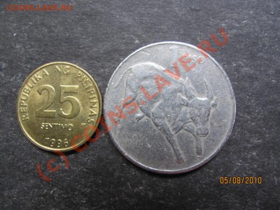 25сентим.1988,1песо1996Филлипины до 11 авг.2010г.до 21.00.М. - IMG_2046