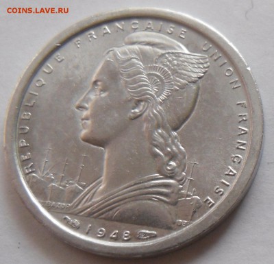 Сен-Пьер и Микелон 1 франк 1948 Парусник до 20.08.15 в 22.00 - 1ф2.JPG