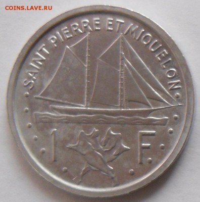 Сен-Пьер и Микелон 1 франк 1948 Парусник до 20.08.15 в 22.00 - 1ф1.JPG